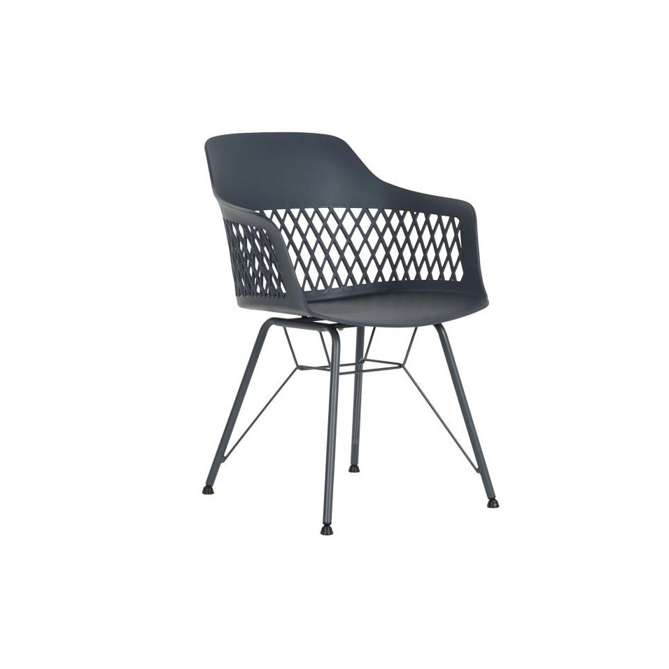 Silla PP Metal Azul Marino