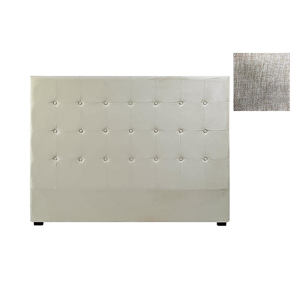 Cabecero Cama Poliéster MDF Beige