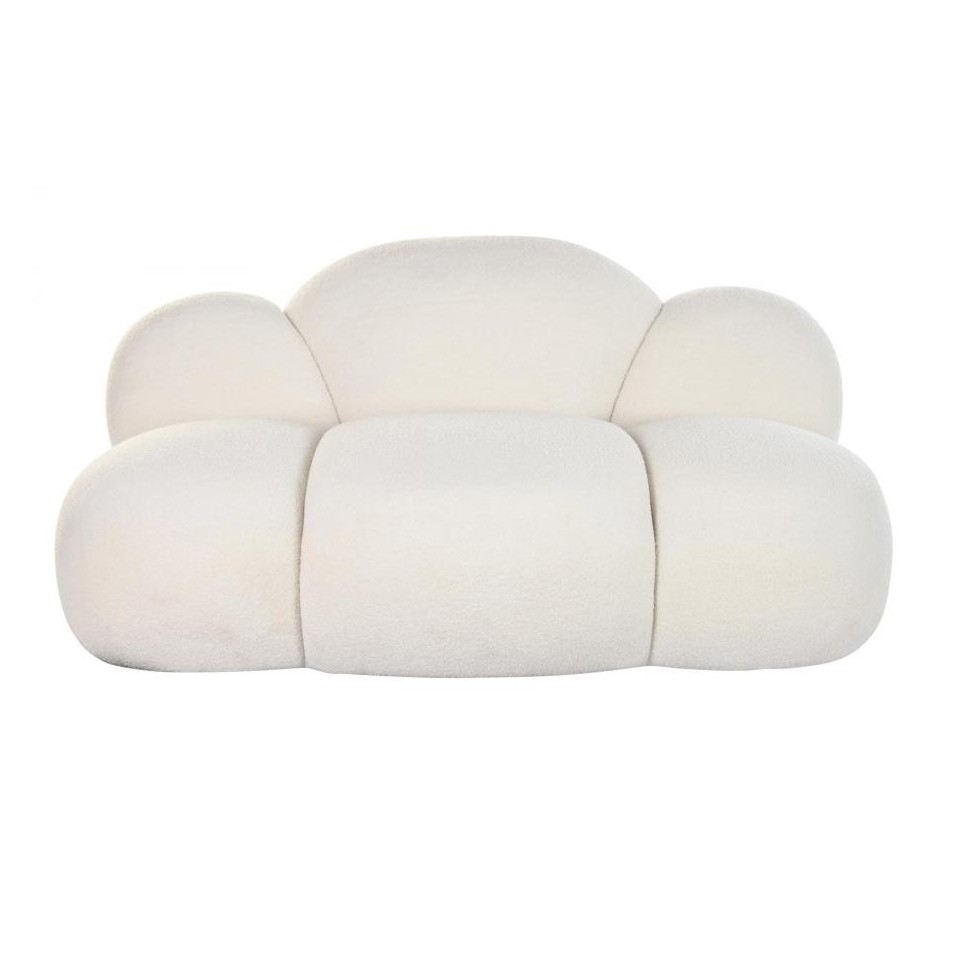 Sofa Poliéster Borreguito Blanco