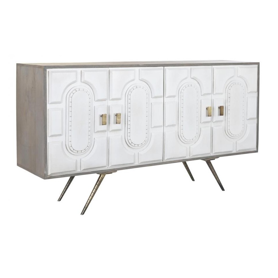 Buffet Mango Metal Blanco