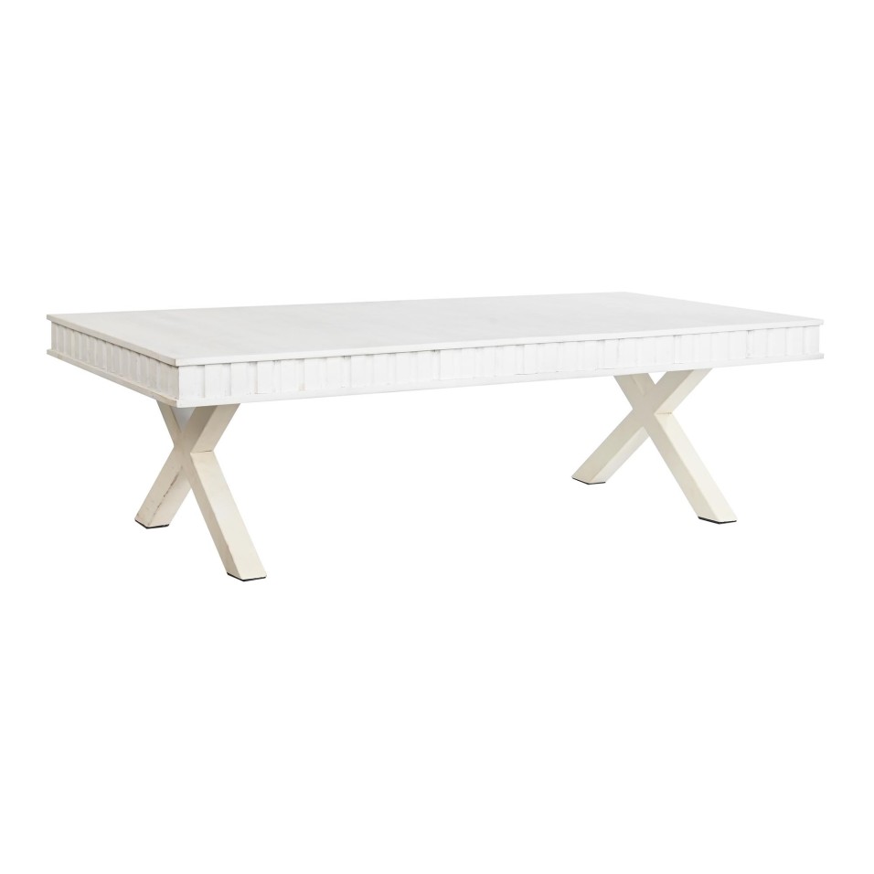 Mesa Centro Mango Metal Blanco