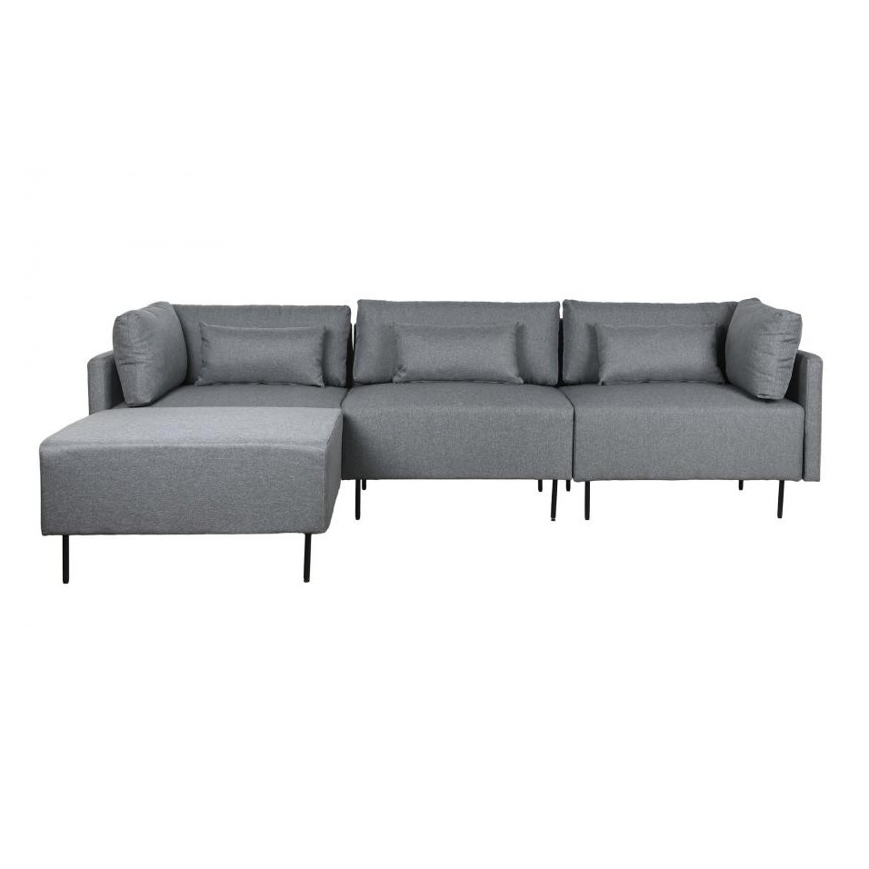 Sofa Poliester Metal Gris