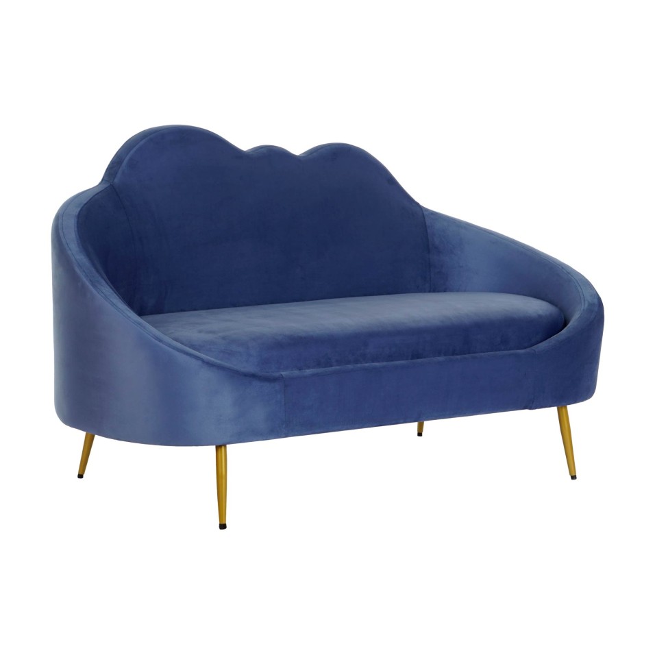 Sofa Poliester Metal Nube Azul