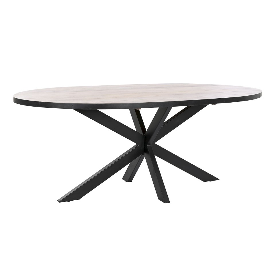 Mesa Comedor Metal Mango Natural