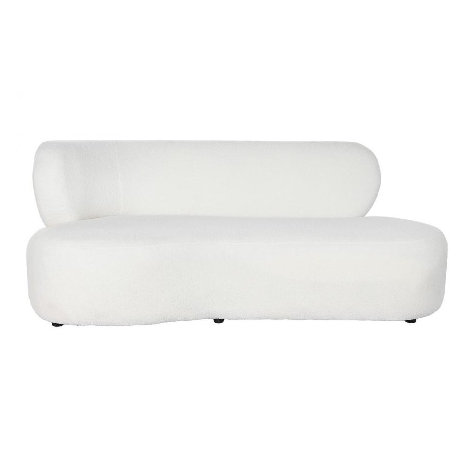 Sofa Poliester Borreguito Blanco