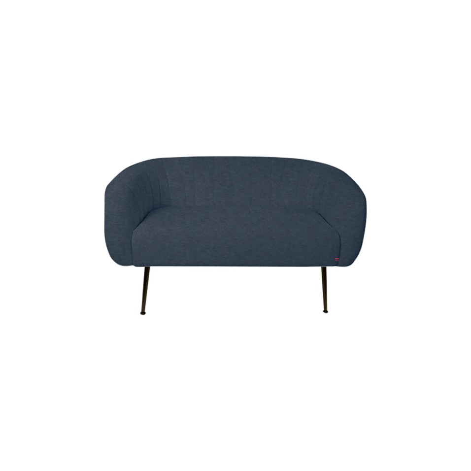 Sofa Poliester Metal Terciopelo Azul