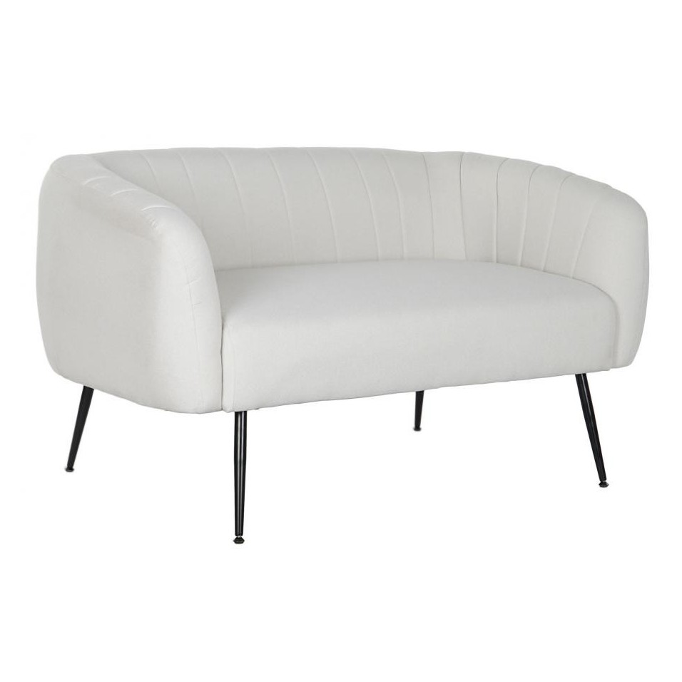 Sofa Poliester Metal Terciopelo Greige