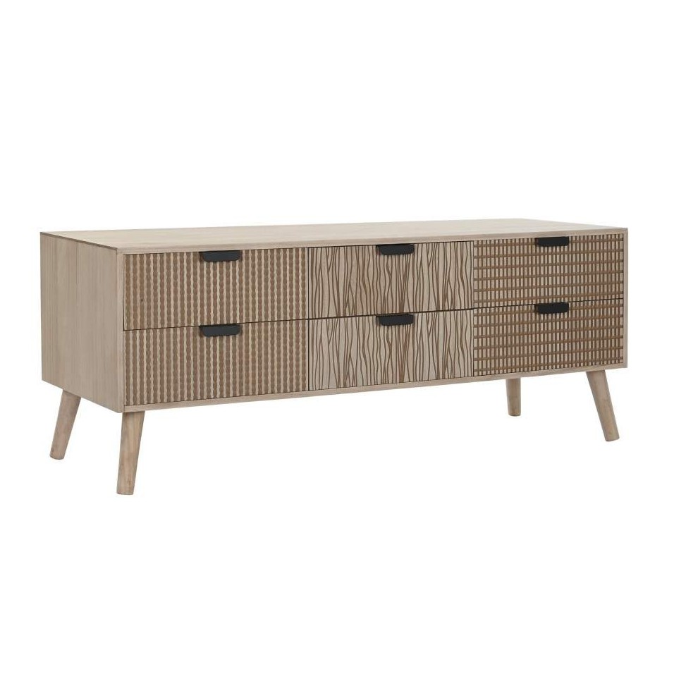 Mueble TV Abeto MDF Marron