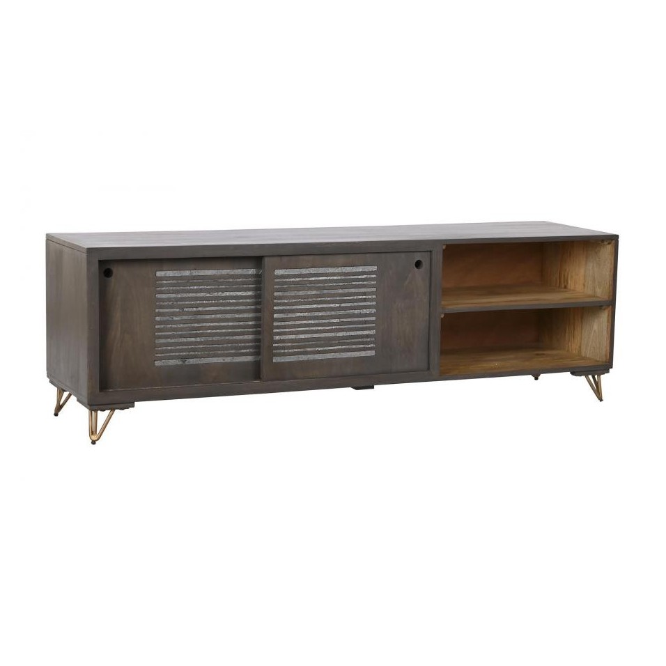 Mueble TV Mango Metal Marron