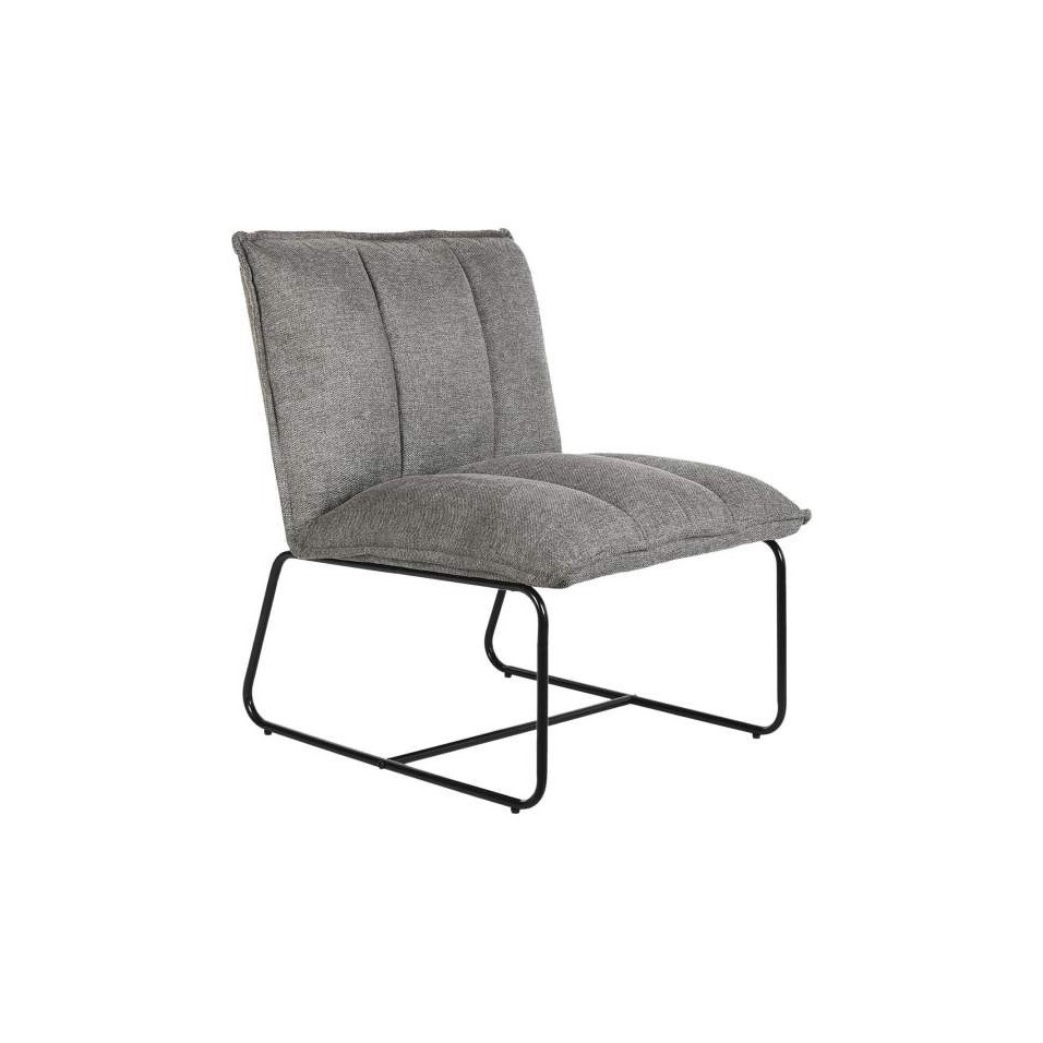 Sillon Poliester Metal Gris