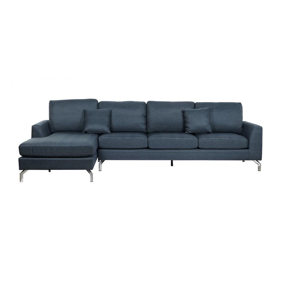 Sofa Poliester Metal Azul