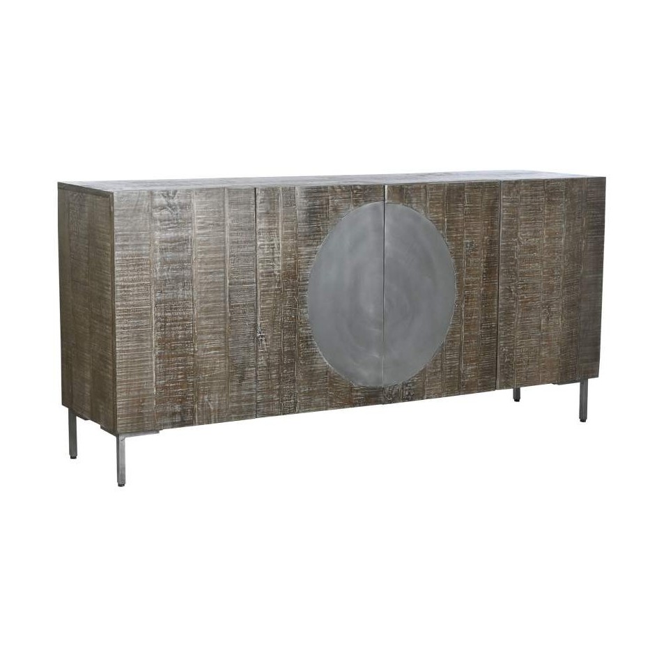 Buffet Mango Metal Circulo Marron Oscuro