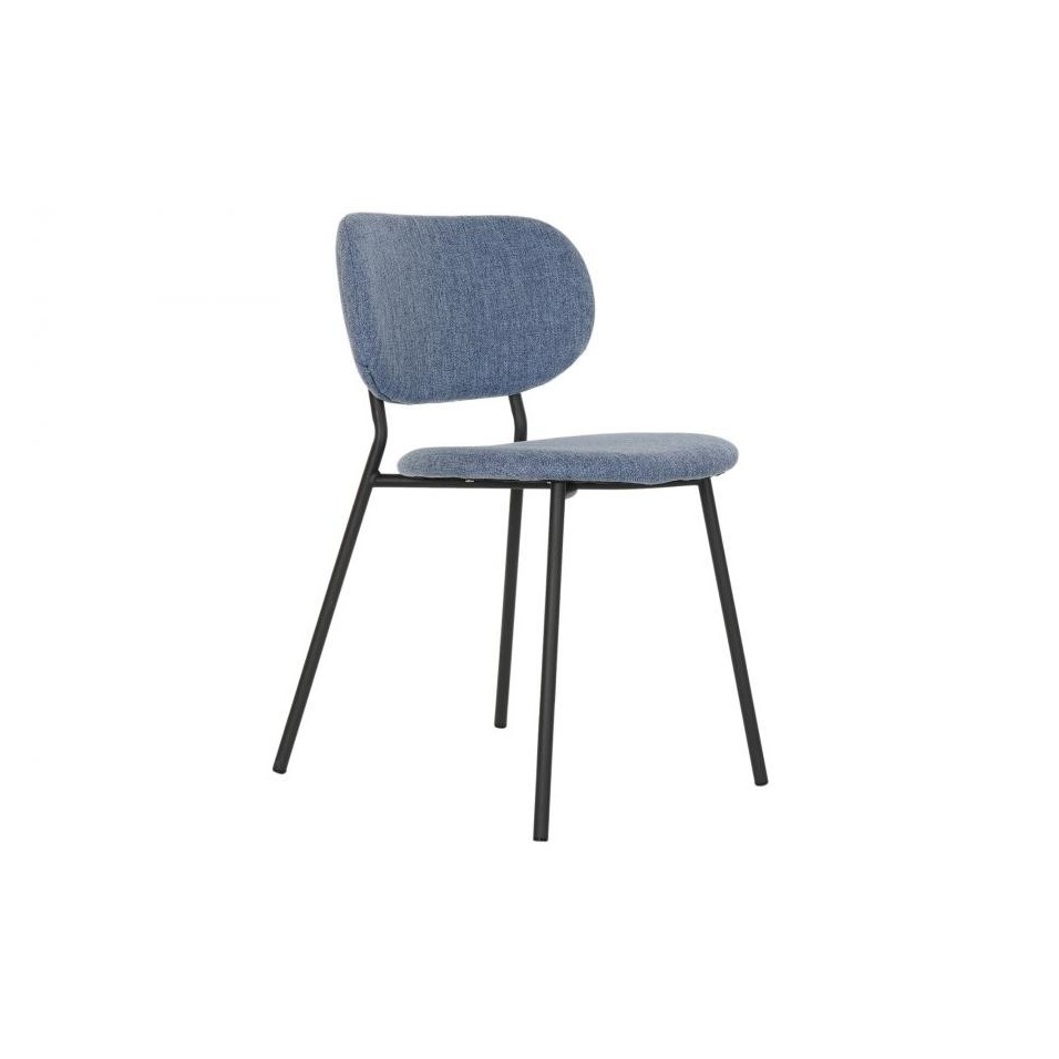 Silla Poliéster Metal Azul