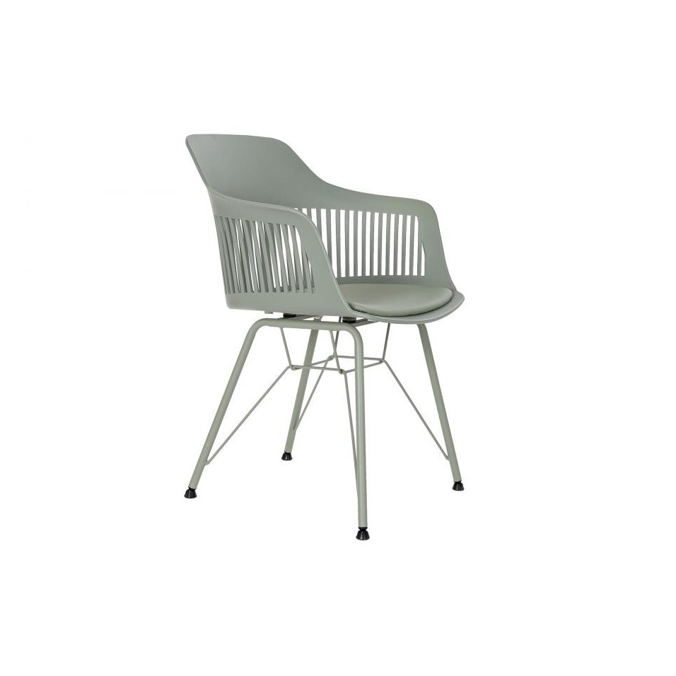 Silla Pp Metal Mate Verde Menta