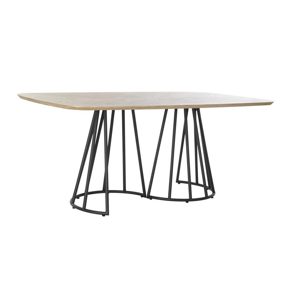 Mesa Comedor MDF Metal Negro