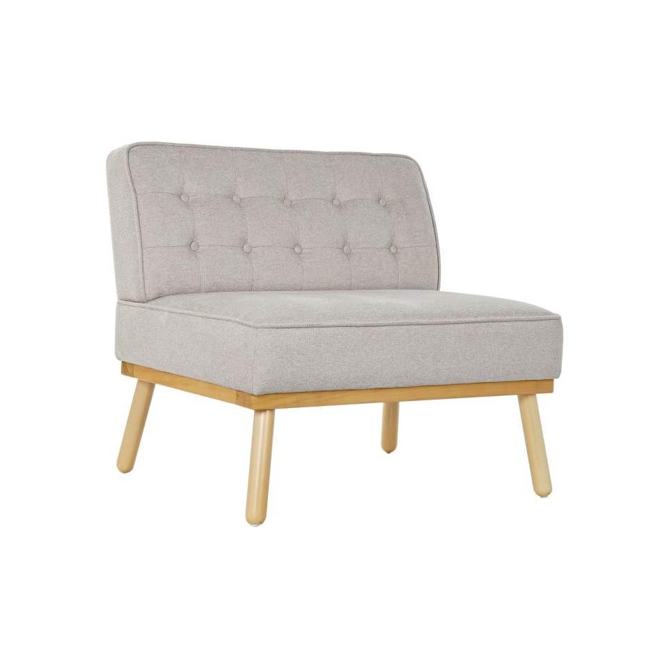 Sillón Lino Abeto Capitone Beige